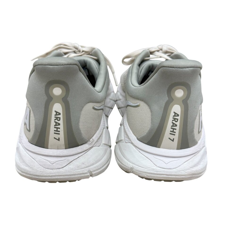 HOKA Arahi 7 Mens Running Sneakers Training Shoes in Oat Milk/Barley Sz 12 - Picture 4 of 10